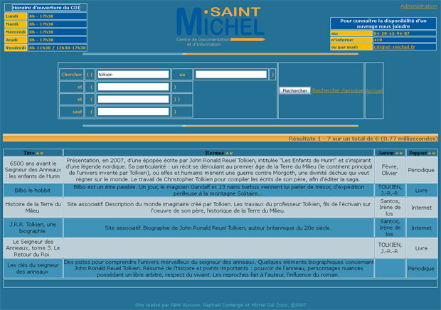 Site internet pour un CDI