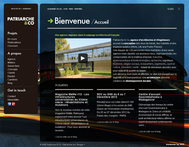 Patriarche - site web d'architectes