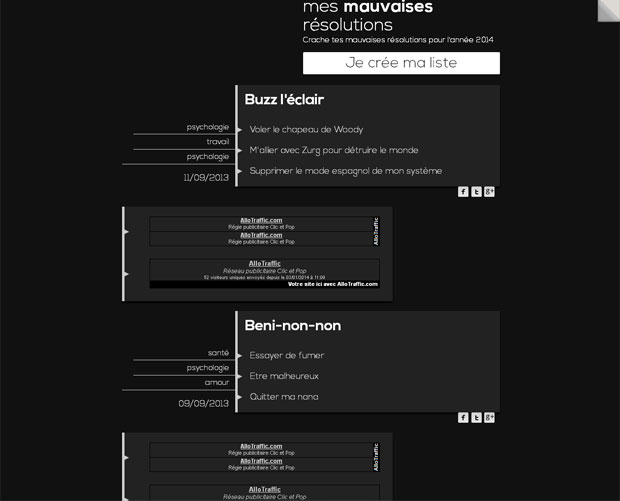 Mes mauvaises rÃ©solutions