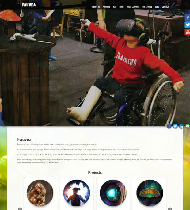 Fauvea - refonte de site web