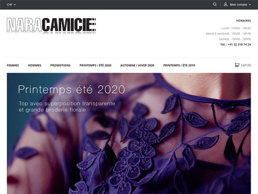Nara Camicie - Ecommerce